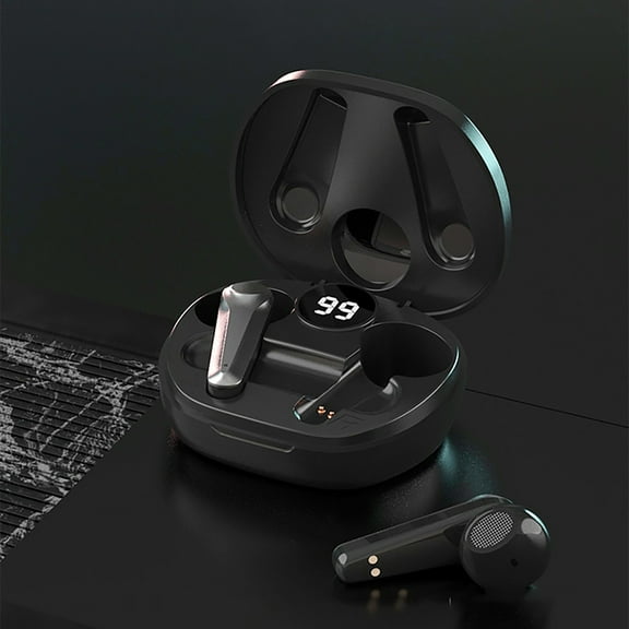 Oggfader Wireless Earbuds Wireless Earbuds Bluetooth Headset Less Latency In Ear Noise Cancelling Sport Wireless Headset Black