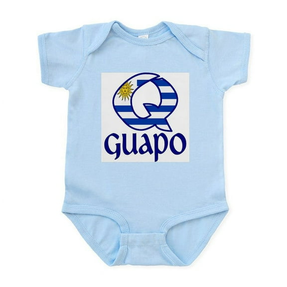 CafePress - Qguapo_Uruguay_Flag Body Suit - Baby Light Bodysuit, Size Newborn - 24 Months