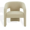 thumbnail image 2 of SAFAVIEH Couture Roseanna Modern Velvet Solid Accent Chair, Tan, 2 of 9
