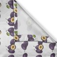 thumbnail image 3 of Ambesonne Plum Kitchen Curtains, Purple Fruits and Leaves Art, 55"x30", Quartz Peacock Green, 3 of 3