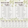 thumbnail image 1 of SUTENGDA 10pcs Eucalyptus Bridal Shower Game Set - Would She Rather Cards, 1 of 6