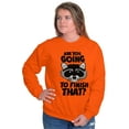 thumbnail image 4 of Cute Raccoon You Going to Finish That Unisex Plus Size Sweatshirt Brisco Brands 2X, 4 of 6