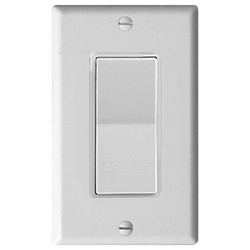 Leviton 15 Amp, 120/277 Volt, Decora Plus Rocker Double-Throw Ctr-OFF Maintained Contact Single-Pole AC Quiet Switch, Commercial Spec (5685-2W)