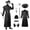 Men, variant on Alaiyaky Plague Doctor Costume Adult, Wizard Hooded Cloak with Mask, Priest Robe, Medieval Cosplay Costumes for Halloween