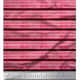 thumbnail image 1 of Soimoi Silk Fabric Stripe Block Printed Fabric 1 Yard 42 Inch Wide, 1 of 1