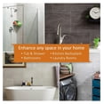 thumbnail image 6 of 25.6 in. x 14.8 in. Interlocking Vinyl Waterproof Wall/Backsplash Tiles for Kitchen or Bathroom in Carrara Marble (8 Pack), 6 of 7