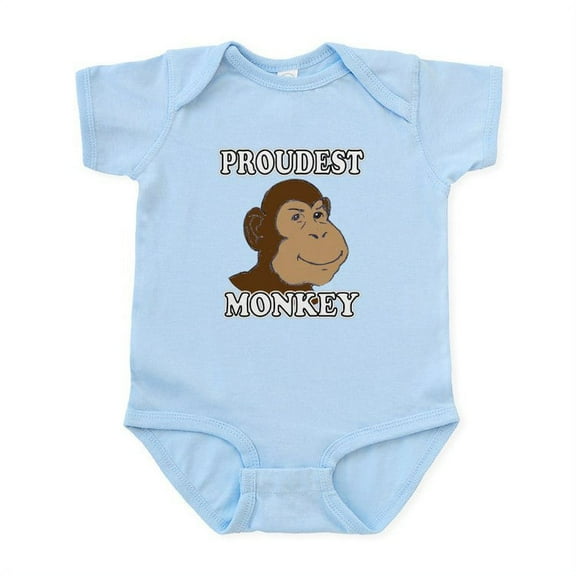 CafePress - Proudest Monkey Infant Bodysuit - Baby Light Bodysuit, Size Newborn - 24 Months