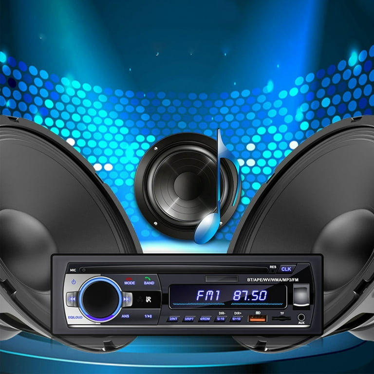 2024 Upgraded Bluetooth Car Stereo Car Radio Audio USB SD MP3 Player Receiver Bluetooth Hands Free With Remote Control Black 1 Din