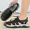 thumbnail image 6 of Mens Sports Sandals Summer Breathable Beach Shoes Outdoor Waterproof Hiking Shoes Closed Toe Lightweight Casual Shoes Black 7 US, 6 of 6