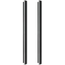 2 Pack 39.3inch Long Linear Wall Sconce, Outdoor Modern LED Wall Light 32W 110V IP65 Waterproof Warm White LED Wall Mount Lighting Fixture Rectangular Black Wall Lights Acrylic Patio Lights