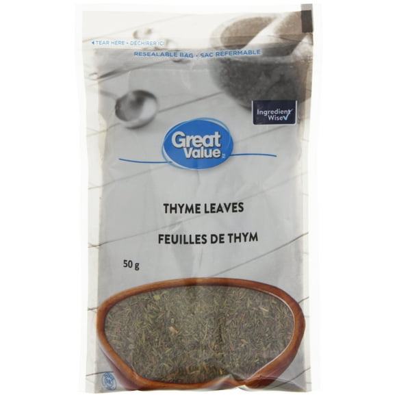 Feuilles de thym Great Value 50&nbsp;g