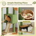 thumbnail image 4 of PAWZ Road 90.5-100.4" Floor to Ceiling Cat Tree Tower Adjustable Cat Tree for Cats Scratching Green, 4 of 9