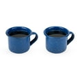 thumbnail image 2 of Foster & Rye Camping Mug Shot Glasses - Speckled Blue Enamel Novelty Shooters, 2 of 4