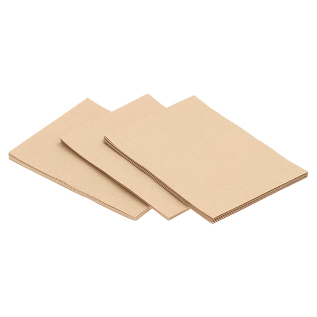 OULII Rectangular Khaki Kraft Paper 150 Sheets for Writing Announcements and Thank You Letters Paper