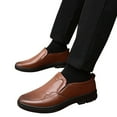 thumbnail image 3 of JUMESG Mens Shoes Wide Width Dress Men Fashion Comfort Classic Slip On Loafers Oxford Dress Shoes,Brown 8.5, 3 of 9