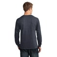 thumbnail image 2 of Port Company Long Sleeve 54oz 100% Cotton TShirt (PC54LS) Heather Navy, 2XL, 2 of 2