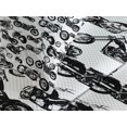 thumbnail image 4 of Ambesonne Black White Quilted Bedspread Set 2 Pcs, Models of Motorbike, Twin Size, Black White, 4 of 5