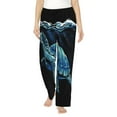 thumbnail image 2 of Picia Ocean Turtle Womens Soft Woven Cotton Elastic Waistband Sleep Pajama Pant Lounge Sleep Pant With Pockets And Drawstring-X-Large, 2 of 9
