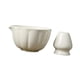 thumbnail image 4 of Cuenco de cerámica para matcha, recipiente de porcelana con pico vertedor, matcha hecho a mano blanco con soporte, 4 of 9