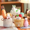 thumbnail image 3 of huanledash Succulent Plush Doll Vivid Highly Elastic Super Soft Cartoon Animals Artificial Plant Shape Decorate Anti-deform Potted Plants Succulents Plush Toy Perfect Gift, 3 of 7