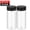 2PCS-300ML, variant on 10/1PCS Clear Spices Bottle Salt Pepper Shakers Plastic Barbecue Seasoning Jars Condiment Box Home Kitchen Powder Storage Can