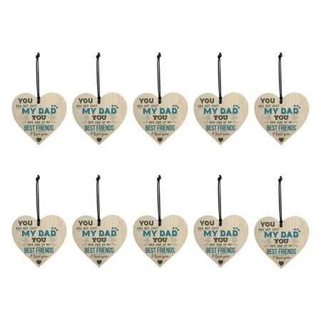 Deal of The Day Dvkptbk New Father's Day Decorations Wooden Love Pendant The Best-Gift for Father