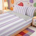 thumbnail image 3 of Erosebridal Mid-Century Line Pattern Zipper Full Size Comforter Sets with Fitted Sheet and 2 Pillowcases,Contemporary Lines Zipper Bedding Set,Light Gray Reversible,4 Pieces, 3 of 7