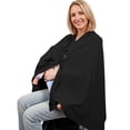 thumbnail image 2 of WAGUTH Women's Maternity Nursing Poncho Button Down Casual Soft Breathable Breastfeeding Cover Ups for Pregnancy & Postpartum,Black,Free Size, 2 of 4
