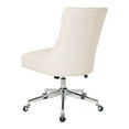 thumbnail image 5 of Amelia Office Chair in Linen Natural Fabric with Chrome Base, 5 of 11