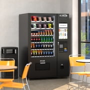 Refrigerated Snack and Drink Vending Machine with 60 Slots and 22 Inch Touch Screen with Bill Acceptor in Black (KM-VMRT-50-B)