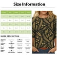thumbnail image 2 of Womens Shirts Retro Fall Business Tees Women Oversize 3/4 Sleeve Cool Blouses Thin, 2 of 4