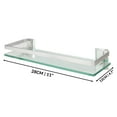 thumbnail image 3 of Tempered Glass Shelf with Aluminium Rail | 1 Tier | M&W, 3 of 5