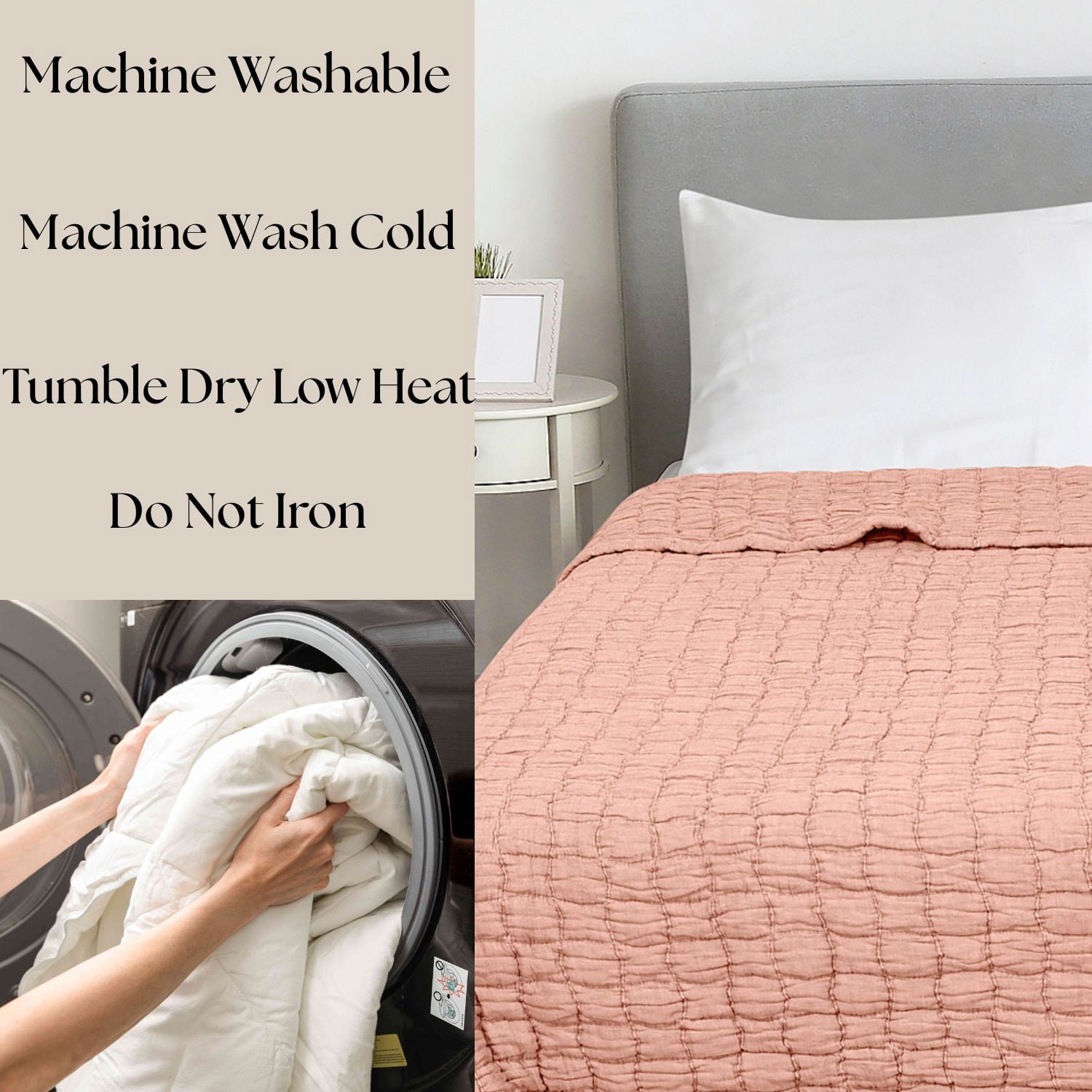 Mainstays Check Matelasse Quilt, Terracotta, Full/Queen