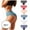 Multicolor, variant on HUPOM Women'S Underwear Funny Underwear For Women Low waist Drop Waist Solid Bikini Multicolor S