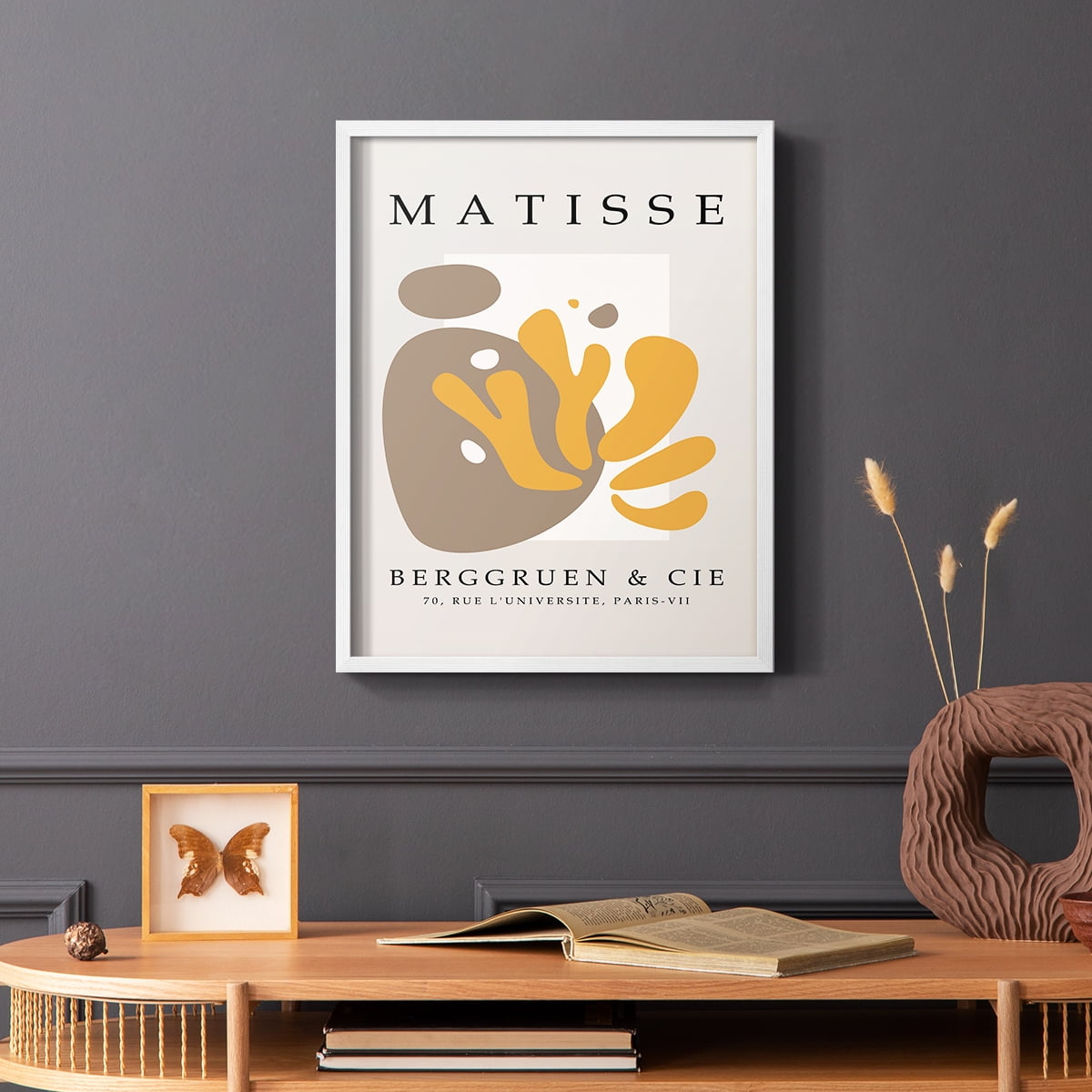 Matisse CXL Framed Print in White Solid Wood 11 x 14 Framed Print