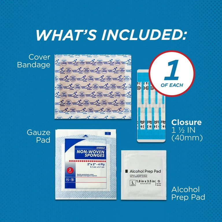 Clozex Emergency Laceration Kit - Repair Wounds Without Stitches