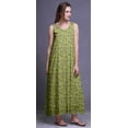thumbnail image 2 of Bimba Rayon Sleeveless Night Gown For Womens Rayon Printed Nightwear Ladies Sleepwear-XS, 2 of 5