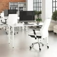 thumbnail image 3 of Hustle 60W x 30D Computer Desk with Metal Legs in White - Engineered Wood, 3 of 9