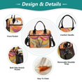 thumbnail image 3 of FORMRS Insulated Lunch Bag for Work School Unisex Large Capacity Cooler with Shoulder Strap, Purple Abstract Floral, 3 of 6