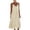 Beige, variant on Tqcoqu Womens Backless Cami Dress Spaghetti Strap Sleeveless Flowy Linen Maxi Dress Summer Beach Vacation Sundress,Army Green,Women's S-XXL