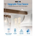 thumbnail image 6 of NICOR DLR Series 5 in. to 6 in. White Selectable CCT Integrated LED Recessed Retrofit Downlight Trim, Remodel, Dimmable, 6 of 6
