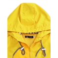 thumbnail image 3 of Julycc Manteau Coupe-Vent à Capuche à Manches Longues pour Femmes Grande Taille, Imperméable d'Extérieur, 3 of 3
