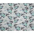 thumbnail image 4 of oneOone Polyester Lycra Aqua Blue Fabric Florals Sewing Fabric By The Yard Printed Diy Clothing Sewing Supplies 56 Inch Wide, 4 of 4