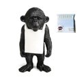 thumbnail image 1 of Animal Art Sculpture Desktop Statue & Sticky Note Memo Board - Stylish Black Decor for Home Office Organization, 1 of 5