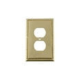 thumbnail image 2 of Nostalgic Warehouse 720112 Rope Switch Plate with Outlet, Unlacquered Brass, 2 of 3