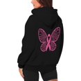 thumbnail image 5 of ZSQDM Women's Hoodies Sweatshirts Pullover Sweater Breast Cancer Awareness Hoodies for Women Ribbon Graphic Full Zip Up Sweatshirt Oversized Fleece Jackets Clothes Polyester (L), 5 of 7