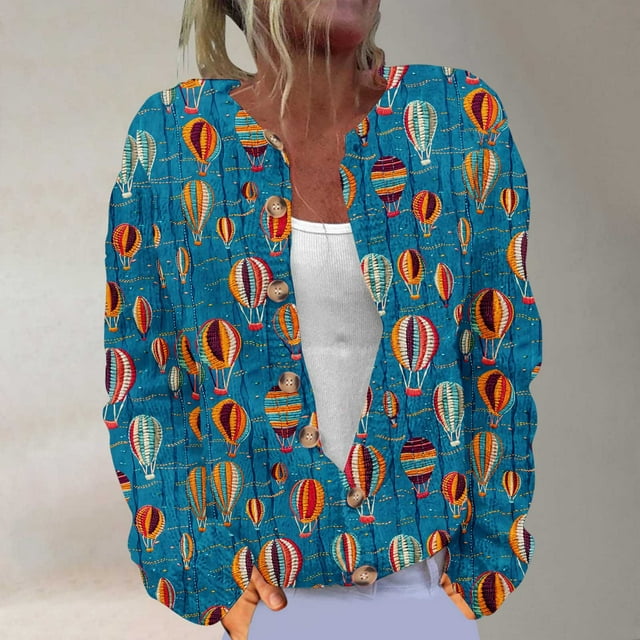LOVZFMLL Cardigan for Women's Cardigan Long Sleeve Hollowed Out Solid Color Casual Jacket