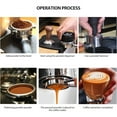 thumbnail image 2 of Coffee Portafilter, Wood Handle Portafilter Washable Stainless Steel Wooden Handle Detachable  For 2 Ear Coffee Machine, 2 of 7