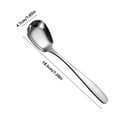 thumbnail image 3 of Miyuadkai Stainless Steel Flat Bottom Square Spoon, Stainless Soup Spoons Table Spoons Dinner Spoons Rice Spoons Special Squar, 1 Spoon, 3 of 5