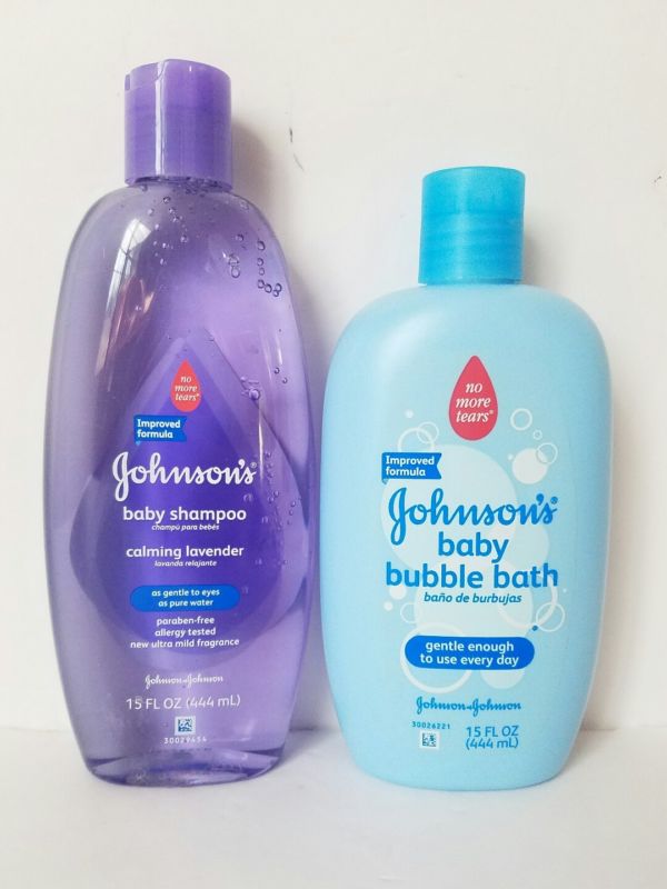 johnson's baby shampoo with calming lavender